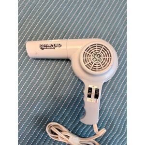 Vintage GE Super-Dry 1400W Hair Dryer White Retro Blow Dryer Tested Working